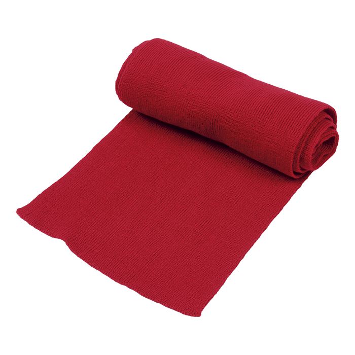 Ice Knitted Scarf - Red